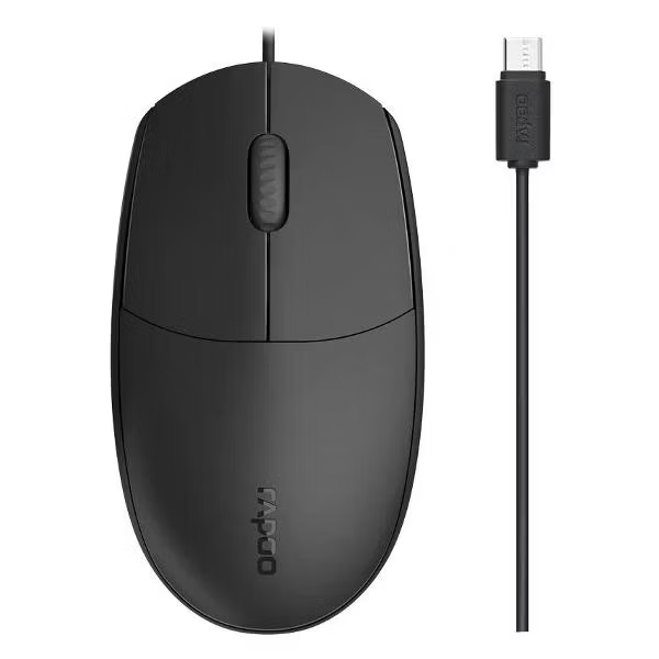 Мышь проводная RAPOO N100C (Black) Мышь проводная RAPOO N100C (Black)