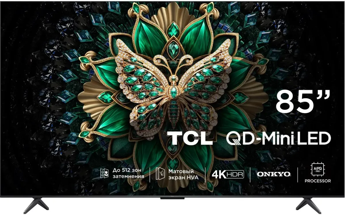 UHD Mini QLED-телевизор TCL 85" 85C6K