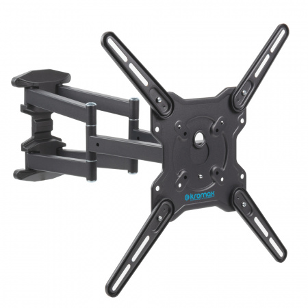 Кронштейн Kromax OPTIMA-407, для ТВ 22"-65", настенный, 5 ст.свободы, наклонно-поворотный, до 45 кг