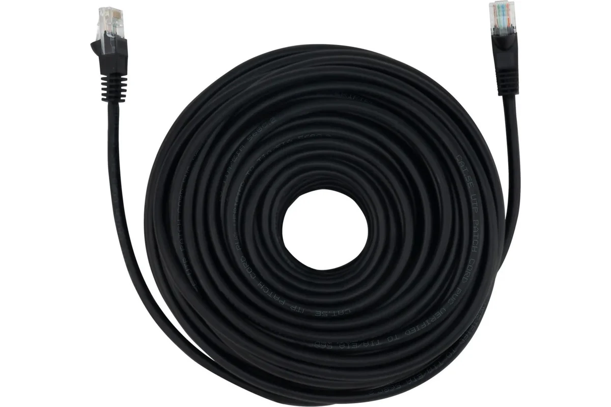 Кабель патч-корд Buro UTP кат.5е 30м черный