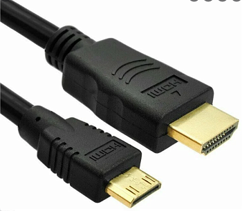 Кабель HDMI - mini HDMI SmartBuy позолоченые контакты, черный 1м