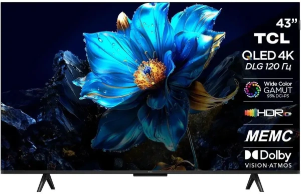 UHD QLED-телевизор TCL 43" 43P7K