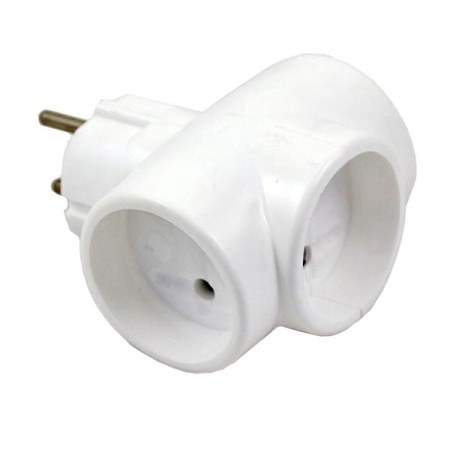 Сетевой тройник TOKER 3T белый