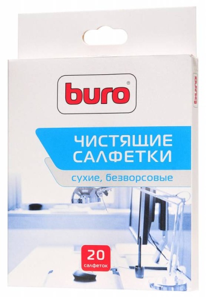 Салфетки Buro BU-Udry для удаления пыли коробка 20шт сухих Салфетки Buro BU-Udry для удаления пыли коробка 20шт сухих