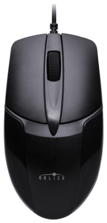 Мышь проводная (оптика) Oklick 145M черный