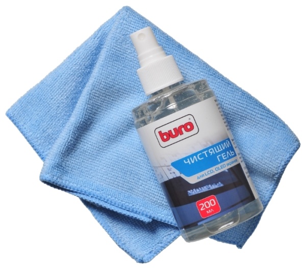 Чистящий набор (салфетки + гель) Buro BU-Glcd для экранов ЖК мониторов блистер 200мл 