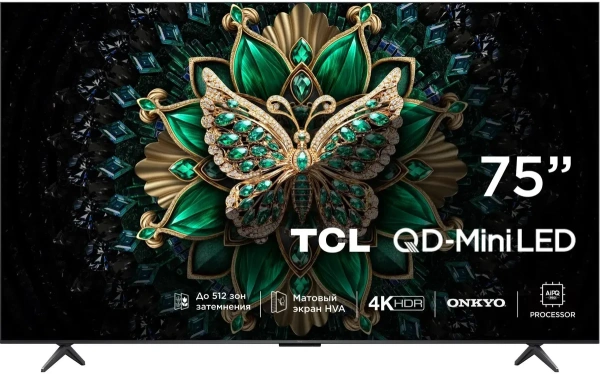 UHD Mini QLED-телевизор TCL 75" 75C6K