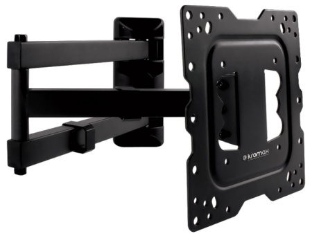 Кронштейн Kromax DIX-18 для ТВ 22"-43", настенный, 5 ст. свободы, до 40 кг, черный