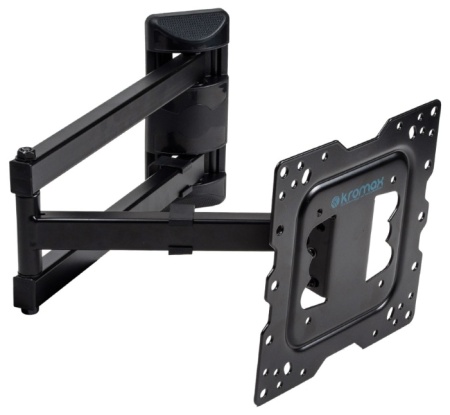 Кронштейн Kromax DIX-18 для ТВ 22"-43", настенный, 5 ст. свободы, до 40 кг, черный