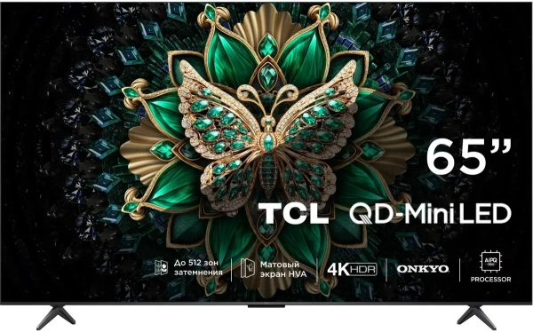 UHD Mini QLED-телевизор TCL 65" 65C6K
