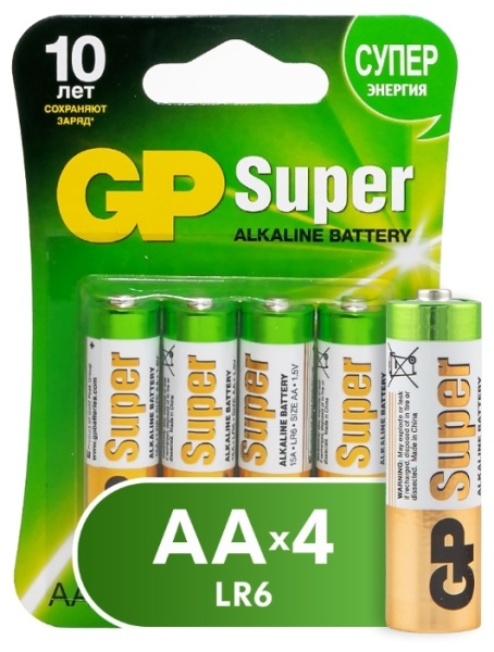 Батарейка AA GP Super Alkaline 15A LR6 Батарейка AA GP Super Alkaline 15A LR6