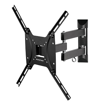 Кронштейн Kromax OPTIMA-404, для ТВ 15"-55", настенный, 5 ст.свободы, наклонно-поворотный, до 35 кг