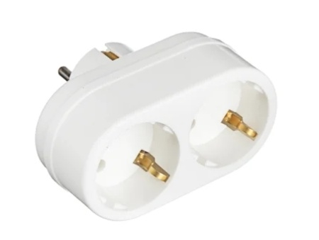 Сетевой двойник TOKER 2T2 белый