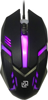 Мышь проводная Оклик 396M INSOMNIA черный оптическая (1000dpi) USB (3but)