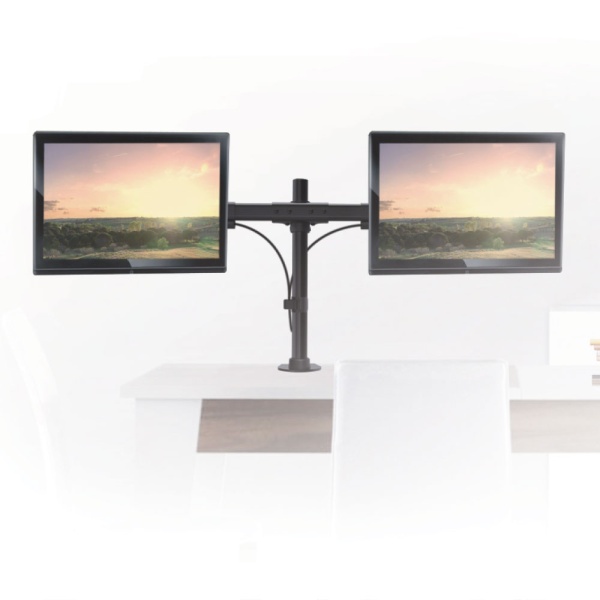 Кронштейн Arm Media LCD-T42, для 2-х 15"-32", настольный, 5 ст.свободы, наклонно-поворотный, до 2x10 кг (1 ветка 10 кг)