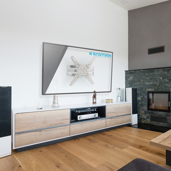 Кронштейн Kromax ATLANTIS-45, для ТВ 22"-65", настенный, 5 ст.свободы, наклонно-поворотный, до 45 кг. УЦЕНКА