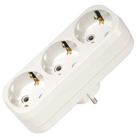 Сетевой тройник TOKER 3L3 белый