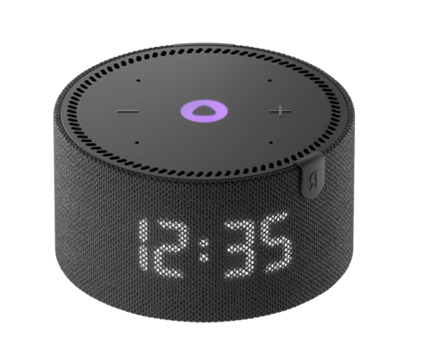 Умная колонка Яндекс Станция Мини Плюс с часами (черный)