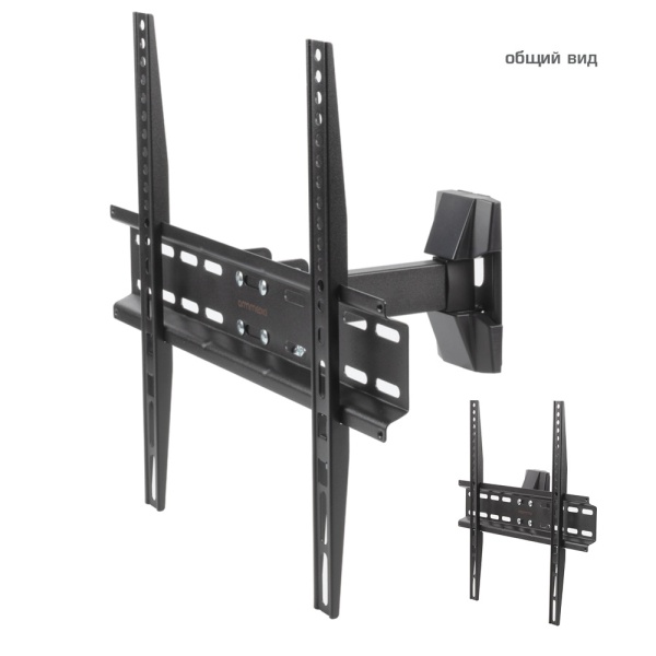 Кронштейн Arm Media LCD-413, для ТВ 26"-55", настенный, 3 ст.свободы, наклонно-поворотный, до 35 кг