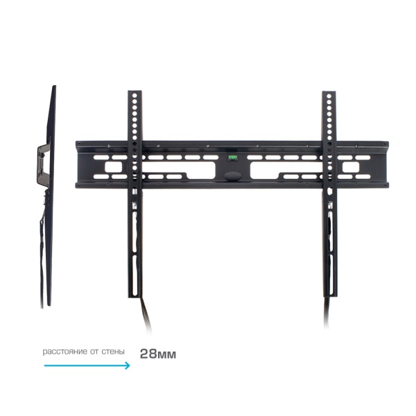 Кронштейн Kromax FLAT-1 для ТВ 32"-90", настенный, фиксированный, до 65 кг