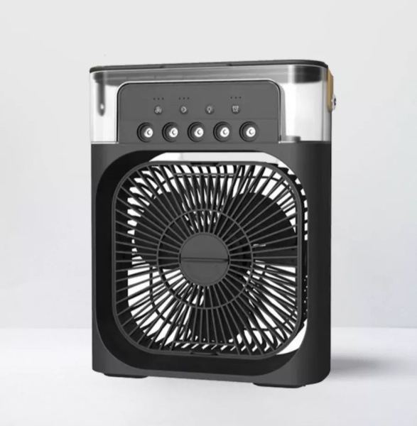 Вентилятор кондиционер с увлажнителем настольный Mini Cooling Fan (Черный)