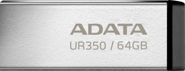 Флешка A-Data 64GB UR350 USB3.2 серебристый/черный Флешка A-Data 64GB UR350 USB3.2 серебристый/черный
